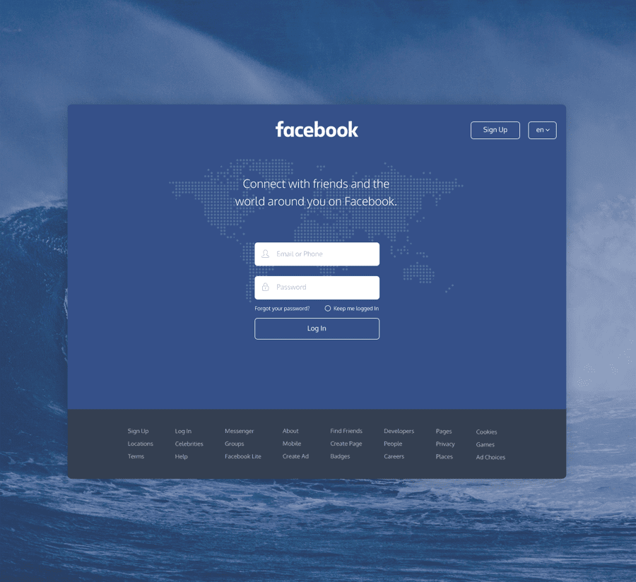 Facebook redesign concept